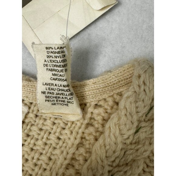 Anthropologie Field Flower Lambswool Sweater Vest Cardigan - Picture 8 of 8